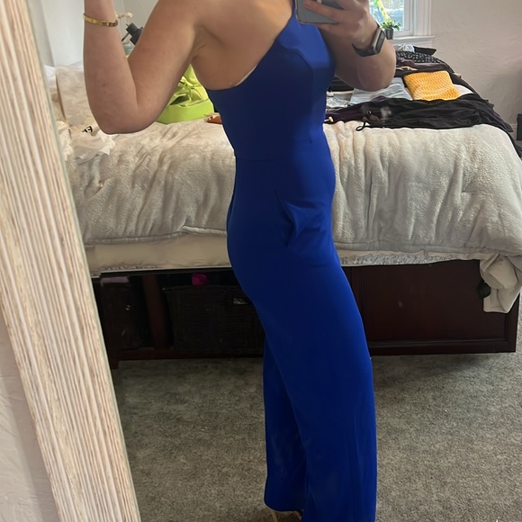 BNWOT one sleeve royal blue romper XS - Picture 3 of 7